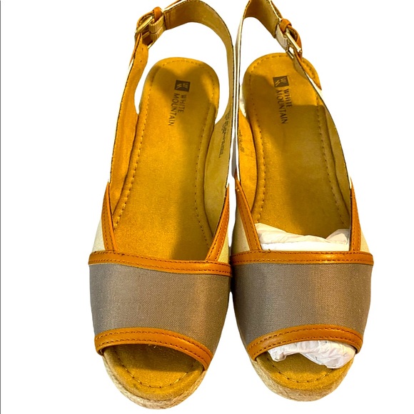 Multi-color Peep Toe Espadrilles - Picture 1 of 4